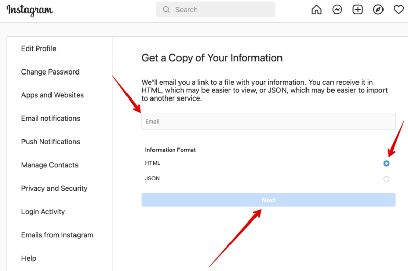Get a Copy of Your Information